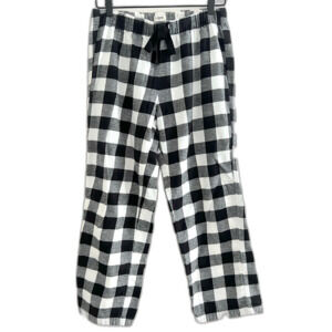 J. Crew Black and White Buffalo Check Pajama Pants